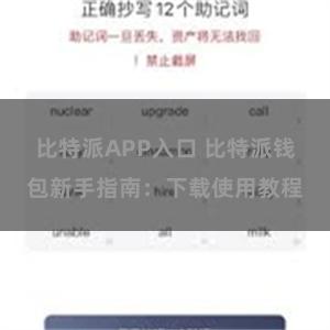 比特派APP入口 比特派钱包新手指南：下载使用教程