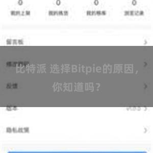 比特派 选择Bitpie的原因，你知道吗？