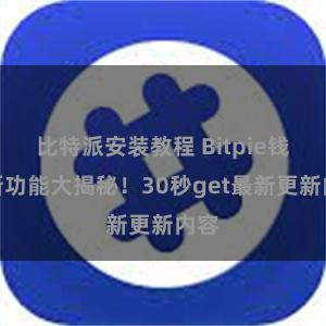 比特派安装教程 Bitpie钱包新功能大揭秘！30秒get最新更新内容