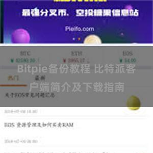 Bitpie备份教程 比特派客户端简介及下载指南