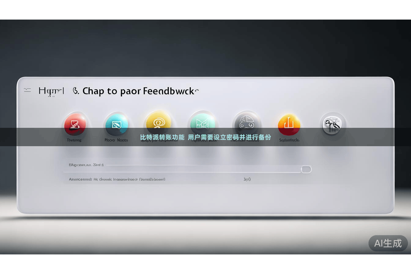 比特派转账功能  用户需要设立密码并进行备份